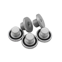Bouchon de vidange d'huile moteur OE n ° 3522351 plaqué zinc argenté pour General Motors