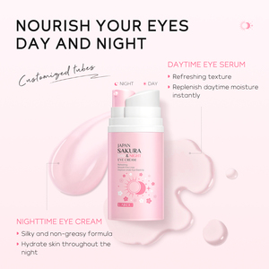 LAIKOU JAPAN SAKURA DAY & NIGHT Care 2 in 1 ครีมบำรุงรอบดวงตา 20 กรัม ลดรอยคล้ำและริ้วรอย - Product Image 4
