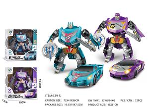 Jouets de construction éducatifs STEM pour enfants Voitures et robots qui transforment et déforment les véhicules et les camions d'assemblage en plastique - Product Image 2