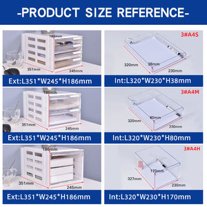 File <strong>Cabinet</strong> <strong>Mini</strong> Desktop 2/3/4 Drawer Parts Document <strong>Storage</strong> Box File Document <strong>Storage</strong> - Product Image 4