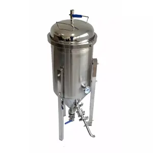 27 Galon Peralatan Pembuatan Bir Stainless Steel Brewery Mikro Brewery Glycol Pendingin Jaket Kerucut Tangki Fermentasi Brewery