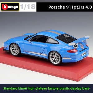 Bburago <span class=keywords><strong>1</strong></span>:<span class=keywords><strong>18</strong></span> 911 GT3 RS 4.0 Coche <span class=keywords><strong>de</strong></span> <span class=keywords><strong>Metal</strong></span> Fundido a Presión con Puertas y Capó Abribles para Coleccionistas, Regalo, Venta al por Mayor - Product Image 4
