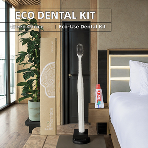 Kit Dental de Plástico Desechable Ecológico con Impresión Personalizada, Estilo Clásico, Artículos de Aseo para Hoteles y Viajes - Product Image 2