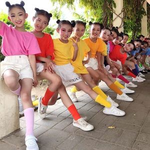 Camiseta de Manga Corta para Niños, Color Caramelo, Uniforme de Graduación de Jardín de Infancia, Ropa de Clase para Estudiantes, Tallas 100cm-150cm - Product Image 2