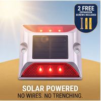Vente en gros de clous routiers solaires à LED réfléchissants double face en alliage d'aluminium rechargeables pour la sécurité routière