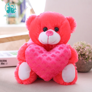 Osos de Peluche al por Mayor para San Valentín con Corazón Rojo - Product Image 4