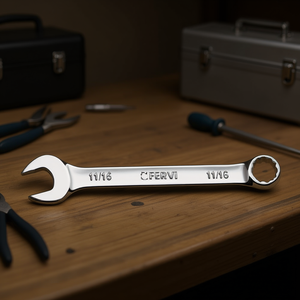 ประแจรวมเฟอร์วี 11/16 นิ้ว ชุบโครเมียม ขัดเงา - Product Image 3