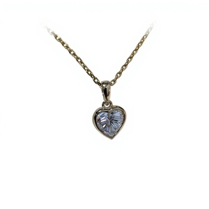 Lurba Jewels 2.50Ct Heart Shape IGI Certified Lab Grown Diamond <b>Pendant</b> for Women's Bezel Set in <b>Solid</b> 14K Yellow <b>Gold</b> Trendy - Product Image 2
