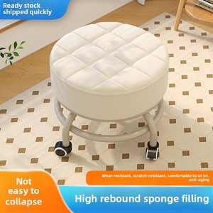 Hermoso taburete de pedicura de baja altura, ruedas de polea silenciosas, artefacto Universal para gimnasio <span class=keywords><strong>y</strong></span> bebé para niños pequeños, taburete de limpieza pequeño para sala de estar - Product Image 5