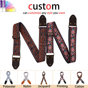 Correa de Hombro para Guitarra con Diseño Jacquard Retro y Elegante, Accesorios para Guitarra con Púas y Cierres para Amantes de la Guitarra - Product Image 3