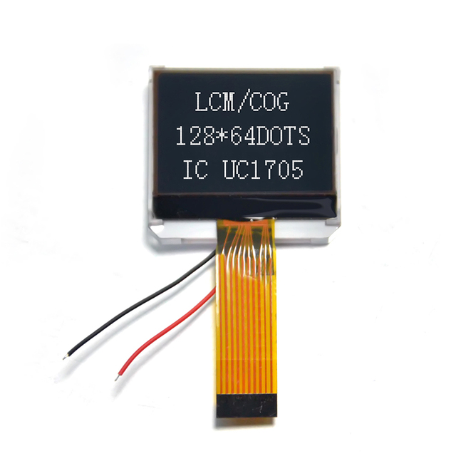 128x64 COG Monochrome Dot Matrix Graphic Display Module With Parallel & Serial Port for Instrument & Control Equipment