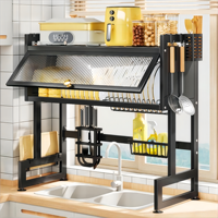 Étagère de Rangement Extensible et Empilable pour Armoire de Cuisine, Porte-Épices de Comptoir, Étagère de Rangement Multifonctionnelle pour Cuisine et Salle de Bain