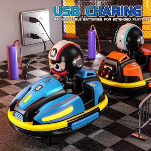 RC Bumper Xe Ô Tô Thiết Lập Cho <span class=keywords><strong>2</strong></span> Người Chơi <span class=keywords><strong>2</strong></span>.4 Ghz Điều Khiển Từ Xa Trận Đua Xe Ô Tô Với Ánh Sáng Và Âm Nhạc Đồ Chơi Cho Trẻ Mới Biết Đi Cô Gái Chàng Trai - Product Image 5