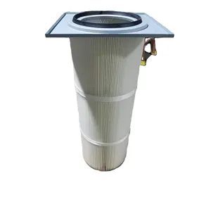Cilindro de filtro de aire industrial, colector de polvo de alta eficiencia, 0.3um, para Taller, filtro de control de contaminación del aire
