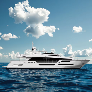 Type de carburant diesel de luxe de 112 pieds Yacht de croisière à cabine en fibre de verre nouvel état pour des aventures aquatiques confortables - Product Image 1