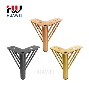 HUAWEI Sofa Leg Manufacturing Funiture Hardware Accessories Steel Y Shape Gold Couch Cabinet Sofa Set Legs