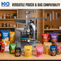 Machine d'emballage automatique de snacks sur convoyeur avec purge d'azote pour la conservation de la fraîcheur et une longue durée de conservation