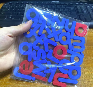 ของเล่นสติกเกอร์แม่เหล็กติดตู้เย็นสำหรับเด็กเพื่อการศึกษาปฐมวัย ประกอบด้วยคำศัพท์ภาษาอังกฤษ ตัวอักษร และตัวเลข - Product Image 3