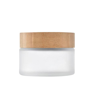 Envase de Crema Cosmética de 30g 50g con Tapa de Bambú Grabada, Caja de Madera con Logotipo Personalizado, Biodegradable, para Cuidado de la Piel - Product Image 1