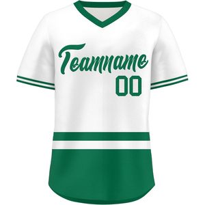 Custom <b>Baseball</b> Jersey V Neck Personalized Name Number Breathable Unisex Adult Kids Team Uniform Stripe Shirt Screen Printing - Product Image 1