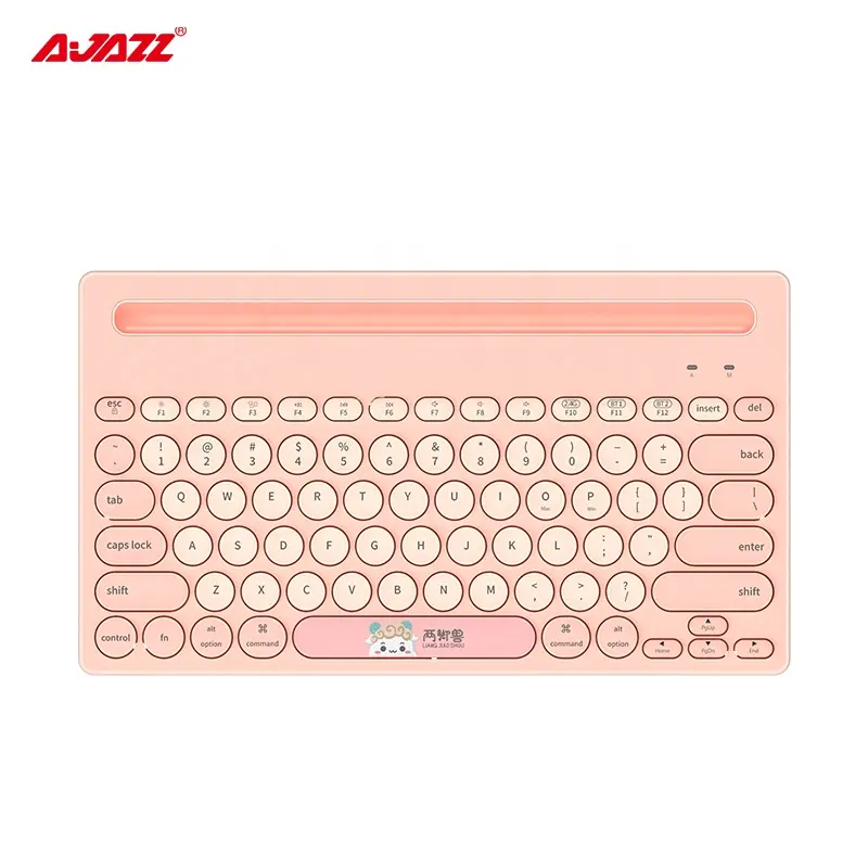 AJAZZ 320i untuk iPad Aksesori kantor nirkabel Touchpad BT Keyboard dengan mousepad Built-In Holder untuk permukaan