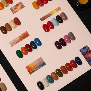 AILANUO – Kit de vernis gel « Sunset Collector » 36 couleurs, série Jade Nude Pink, produits de vernis gel personnalisés sur échantillon - Product Image 3