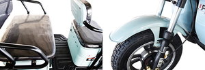 Triciclo Eléctrico Plegable JINPEN <span class=keywords><strong>de</strong></span> Tres Ruedas, Uno o Dos Asientos, para Adultos <span class=keywords><strong>Mayores</strong></span>, Triciclo <span class=keywords><strong>de</strong></span> Ocio - Product Image 5