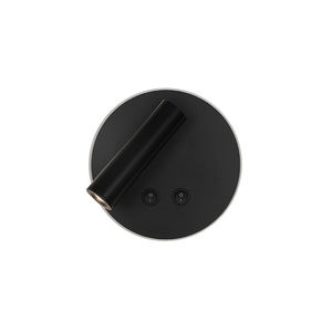 Chambre d'hôtel 3W mur LED lampe Rotation chevet nuit lecture tête de lit Spot lumière fer corps tissu Design moderne Dimmable chaud - Product Image 1