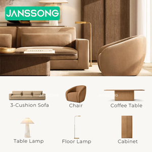 高級五つ星ホテルのロビー用ソファベッド、快適なオフィスビル用ソファ、ヴィラのリビングルーム用ソファ家具セット、室内家具 - Product Image 2