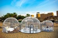 Dôme en plastique transparent, haute qualité, PC en Polycarbonate, tente de station pour Glamping