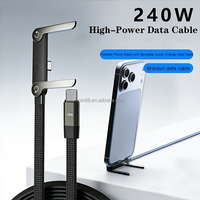 Kabel Data Multifungsi Berkualitas Tinggi 240W Pengisian Daya Super Cepat PD untuk Samsung S22 S23 S24 untuk iPhone