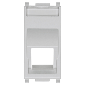 Angled RJ45 <b>Adapter</b> Silver 2.23 In Length 4.9 In Width 2.54 In Height <b>Connector</b> For Network Cables - Product Image 1