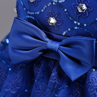 Robe de princesse en mousseline à volants sans dos pour grandes filles, longueur cheville, avec nœud élégant, respirante, pour l'été, vente en gros sur mesure