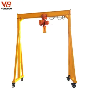 Adjustable Manual 1T 2T 3T 4T 5T 6T 10T Portable Mobile Gantry dengan sertifikasi CE derek