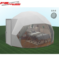 Dôme géodésique transparent pour le camping en plein air ShenBao, tente de glamping, tente dôme géodésique de 6 m, igloo géodésique, tente dôme géodésique d'hiver
