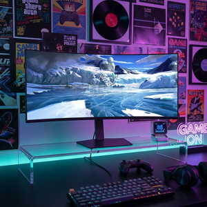Moniteur de jeu incurvé ultra-large de 34 pouces, écran VA 300 Hz, panneau AUO, 99 % sRGB, temps de réponse de 5 ms, écran PC pour esports, haut-parleur VGA - Product Image 1