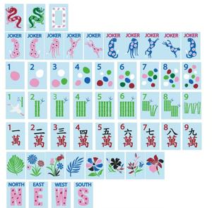 Luxury Modern Portable Engraved American <b>Mahjong</b> <b>Set</b> in Acrylic - Product Image 2