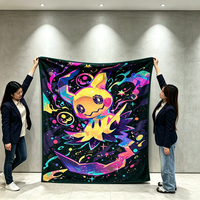 Couverture de canapé personnalisée avec des personnages de dessins animés, des personnages d'anime, des Pokémon, couverture de canapé personnalisée de luxe, douce, pour la décoration de la maison, couverture de Noël