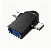 Adaptador OTG 2 en 1 USB 3.0 5Gbps USB C Micro USB, Convertidor de Interfaz Dual, Plug and Play para Teléfono, Tableta, Cámara y Laptop Samsung Android