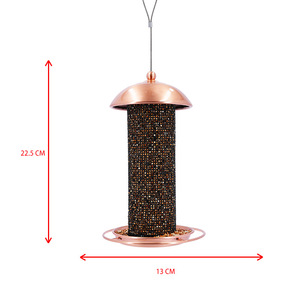 Outdoor Hanging Metal Cylindrical Automatic <strong>Bird</strong> <strong>Feeder</strong> for Courtyard &amp; Garden Use Customized From China - Product Image 2