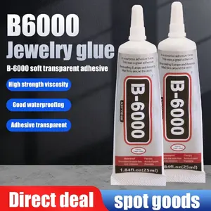 AODEGU B6000-25mlジュエリー接着剤包装エポキシ接着剤電話スクリーンアクセサリーDIY透明接着剤
