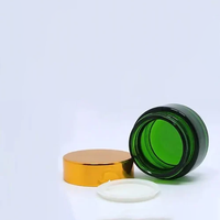 10g 15g 20g 30g 50g bouteilles cosmétiques en verre vert clair givré personnalisées 50ML 100ML bouteille cosmétique en verre dépoli de luxe vert