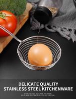 Saringan Kawat Kecil Stainless Steel Grosir untuk Hot Pot, Pangsit, Bakso, Saringan, Peralatan Dapur, dan Sendok Saring
