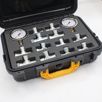 Ensemble de manomètres hydrauliques portables Duker, kit de test hydraulique pour pièces de machines de construction