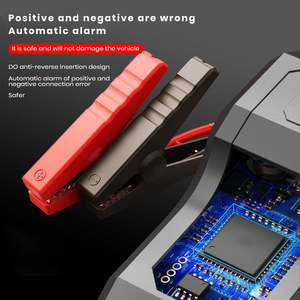 Автомобильное пусковое устройство 12В с двунаправленной зарядкой PD 65Вт, высокой емкостью, цифровым дисплеем и интеллектуальной защитой, в комплекте с автотулбоксом - Product Image 6