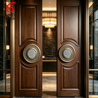 Poignée de porte ronde néoclassique incrustée de pierres de cristal, poignée de tirage personnalisée pour projets hôteliers et gîtes, pour portes d'entrée doubles