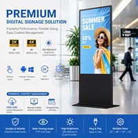 Écran d'affichage numérique tactile Android sur pied de 49 pouces avec CMS Wi-Fi pour la publicité en magasin