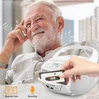 Reproductor de CD Portátil de Fábrica con Grabador de Casetes, Radio FM, Boombox con Control Remoto para el Hogar y Estudiantes