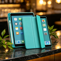 Étui de protection en cuir magnétique détachable pour iPad 10,9 pouces 2022 A16 & 2025 avec support pour stylet 28,7x26,5