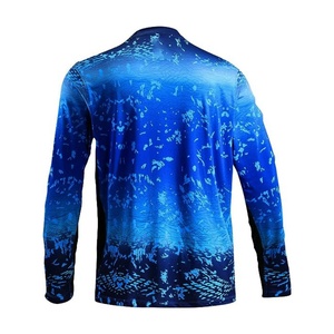 เสื้อกันแดดแขนยาวผู้ชาย โพลีเอสเตอร์ผสมสแปนเด็กซ์ ป้องกันรังสียูวี UPF 50+ เสื้อโอเวอร์ไซส์สำหรับตกปลา - Product Image 2